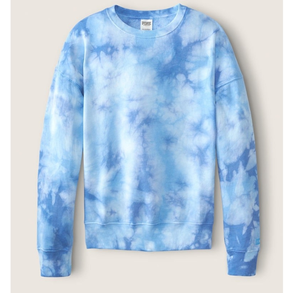 VS pink cloud tye dye crew sweatshirt M L